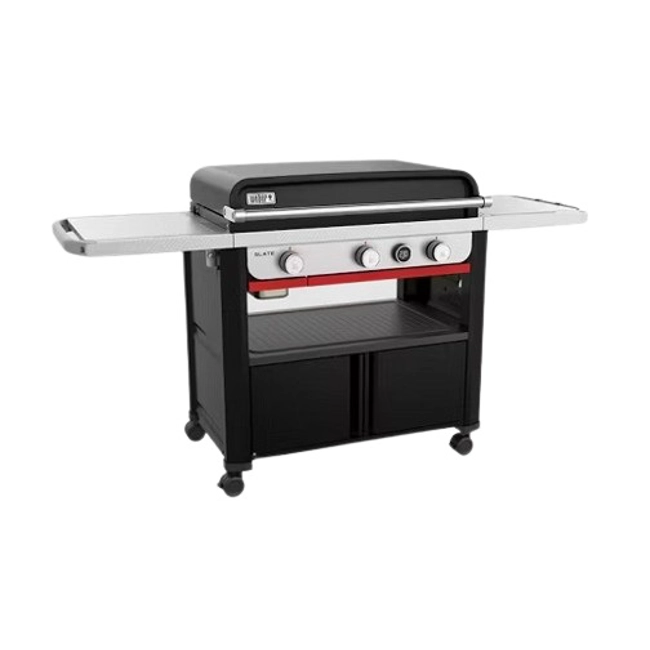 Vendita online Piastra cottura a gas Weber Slate GPD da 76 cm con supporto